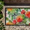Edge Collections - 18" x 27" - Multicolor - Connecticut Mountain Laurels Watercolor Doormat Indoor Outdoor Rug Non Slip Washable - 1 Piece
